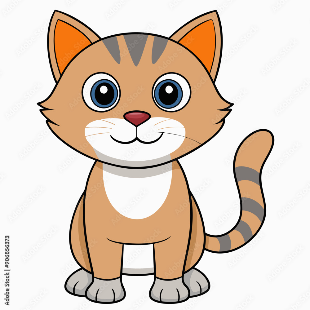 Obraz premium Black cat, cat vector illustration, animal vector art, cat silhouette, pet vector icon, eps, cartoon cat
