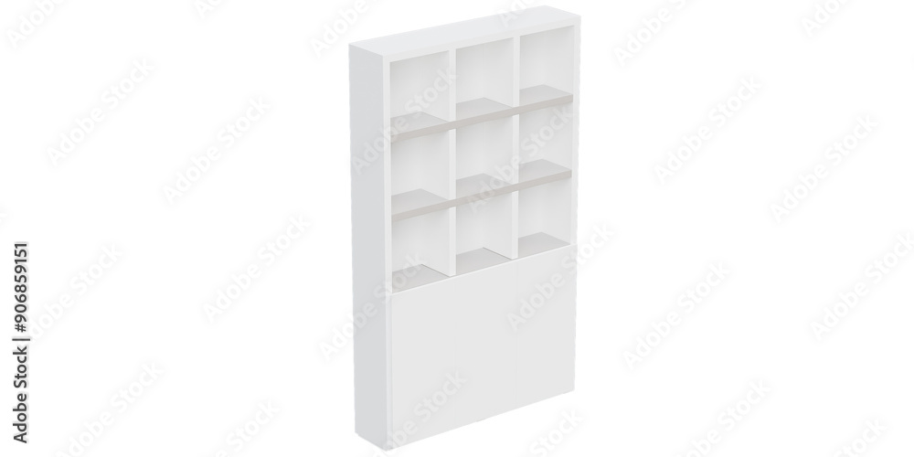 Versatile and Elegant Shelf and Cabinet for Home and Office - Perfect for Organized Stylish and Luxury Interiors - 3d model render realistic realism - png - transparent background Versatile and Elegant Shelf and Cabinet for Home and Office - Perfect for Organized Stylish and Luxury Interiors - 3d model render realistic realism - png - transparent background