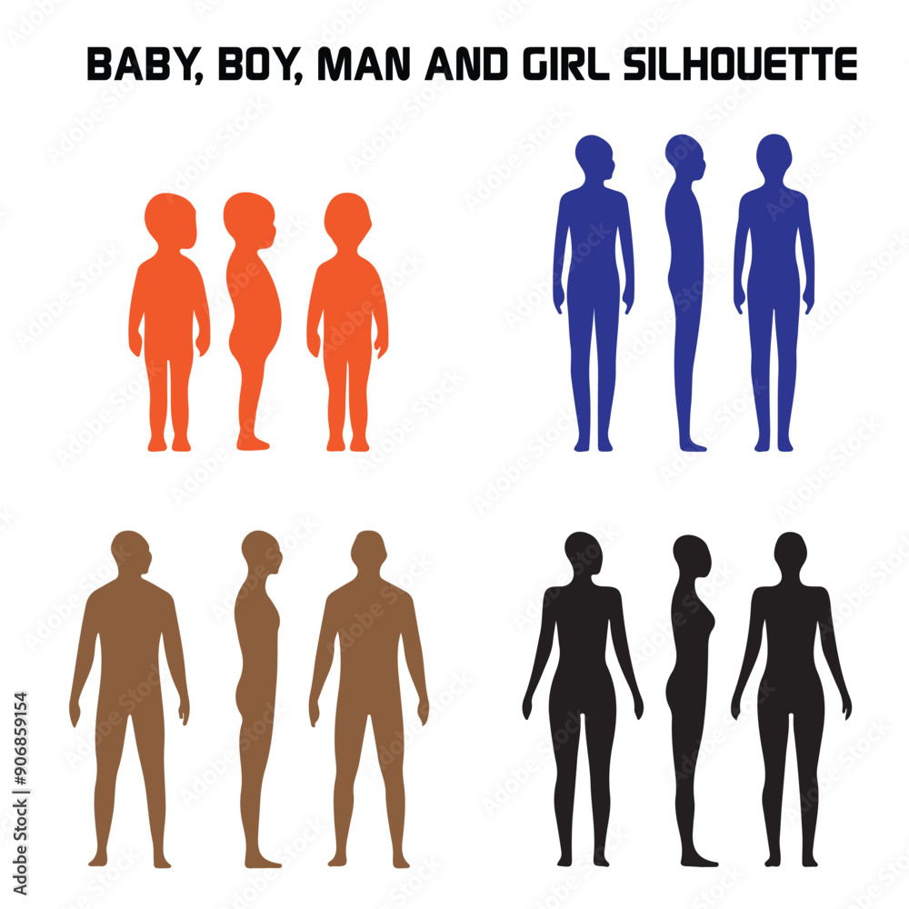 human body silhouette design human body silhouette design