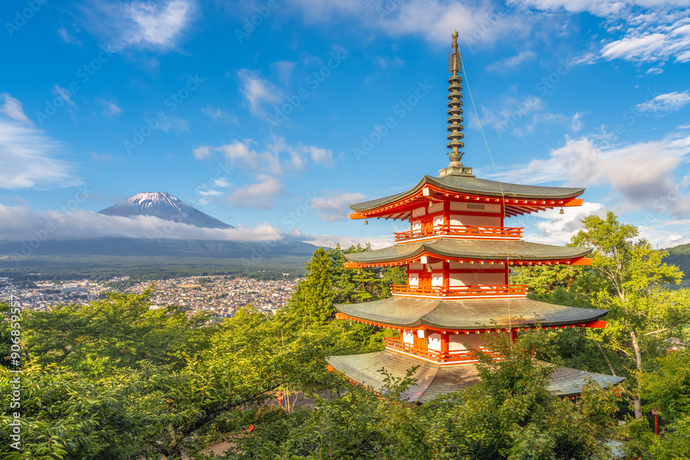 Summer in Japan, Fuji and Pagoda