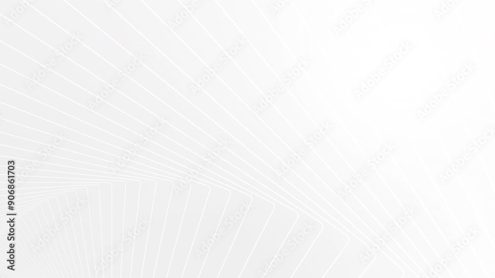Minimal white tech background with elegant lines motion design. Seamless loop