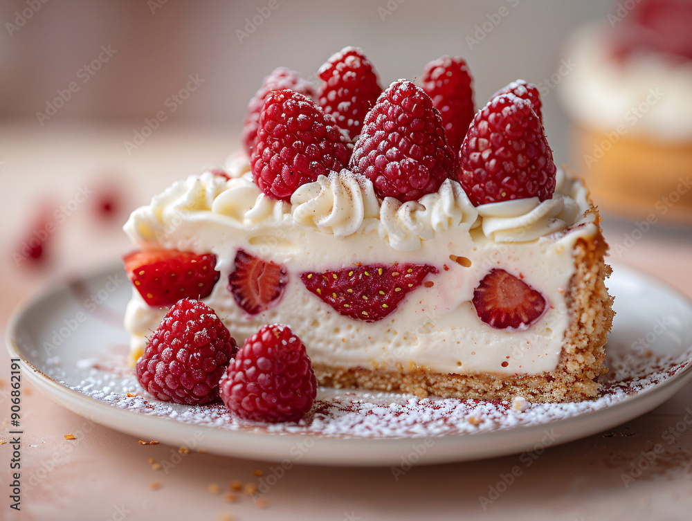 a tray of fresh strawberries cake with whipped cream on top, possibly a dessert. a tray of fresh strawberries cake with whipped cream on top, possibly a dessert.