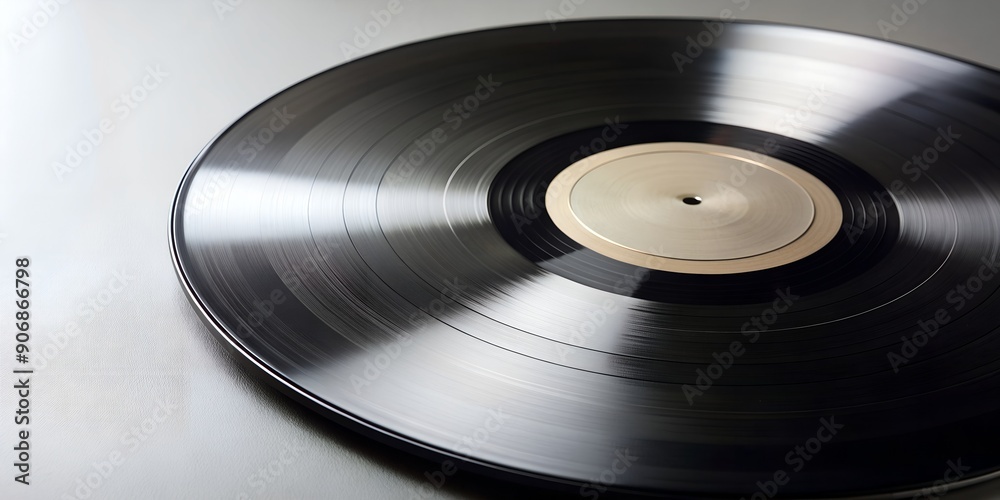 Fototapeta premium Schallplatte Vinyl Schellack Vinylscheibe Scheibe Platte Creative AI