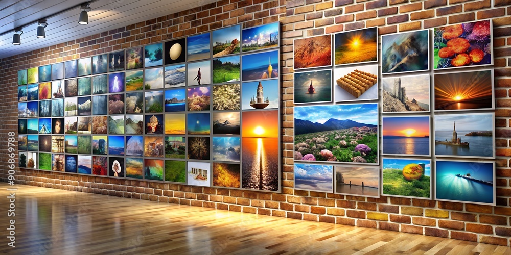 A picture on a wall informative Vibrant engaging AI Generative