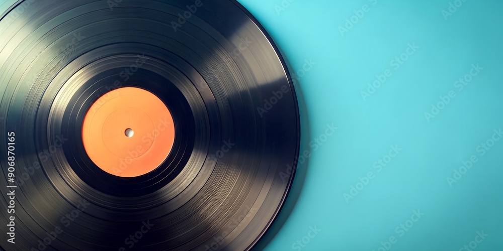 Fototapeta premium Schallplatte Vinyl Schellack Vinylscheibe Scheibe Platte Generative AI