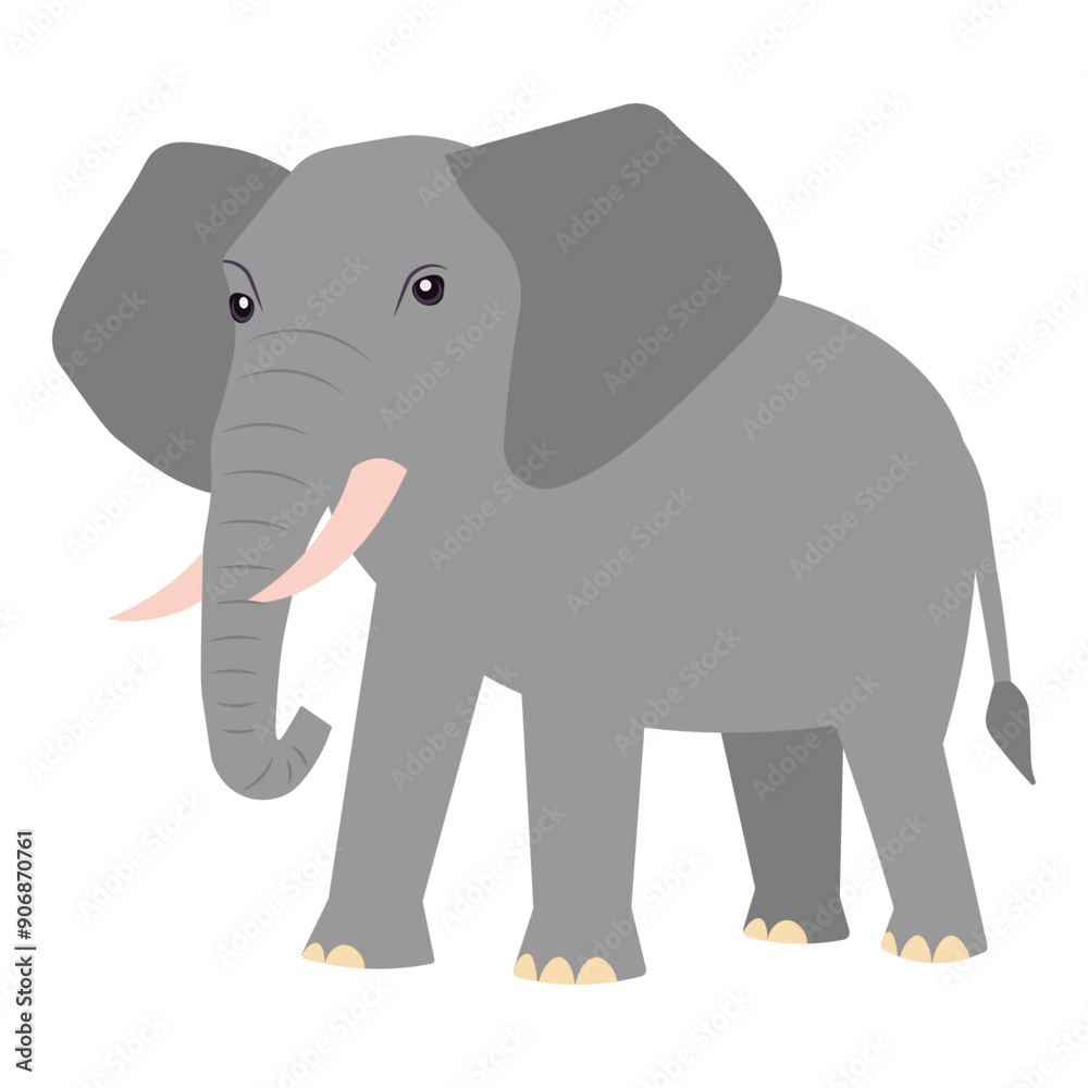 Obraz premium Elephant cartoon mammal. Vector illustration