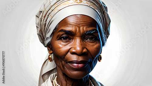 Historical Figures An artistic illustration of Sojourner Truth,