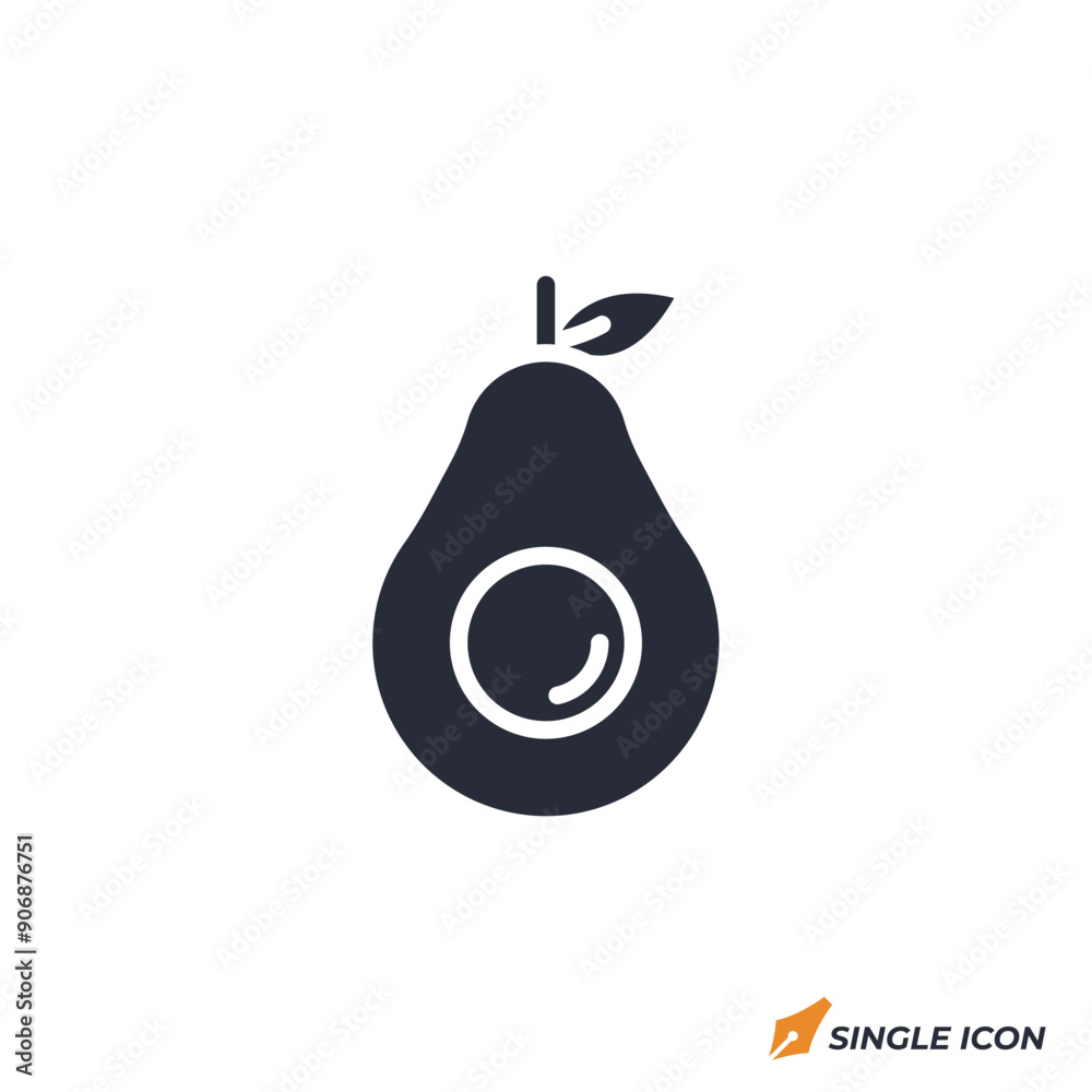 Avocado icon vector illustration. Avocado symbol isolated on white background Avocado icon vector illustration. Avocado symbol isolated on white background