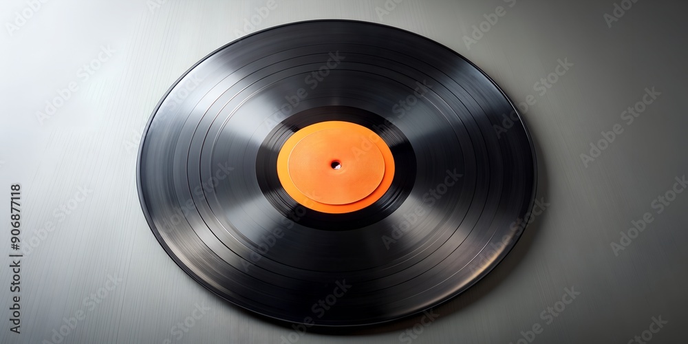 Fototapeta premium Schallplatte Vinyl Schellack Vinylscheibe Scheibe Platte Generative By AI