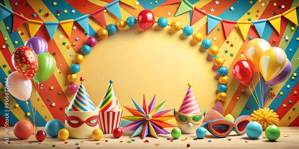 Obraz premium Party Fete Karneval Geburtstag Dekoration AI-Generated Content