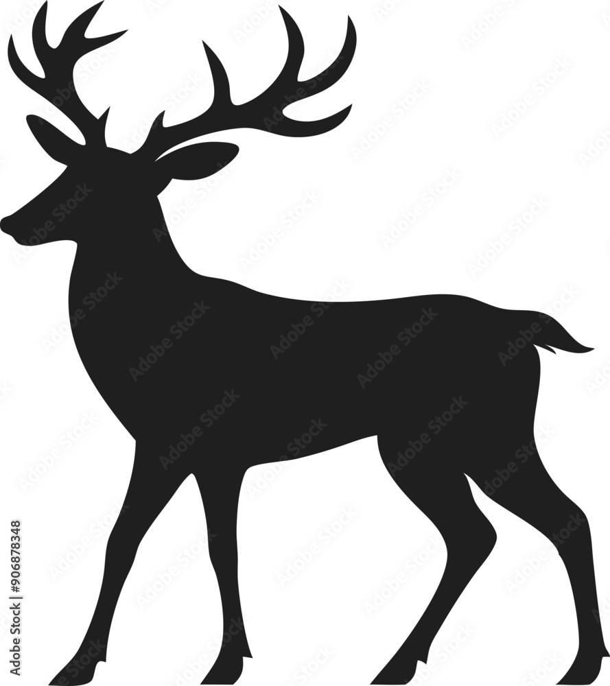 Fototapeta premium silhouette of deer