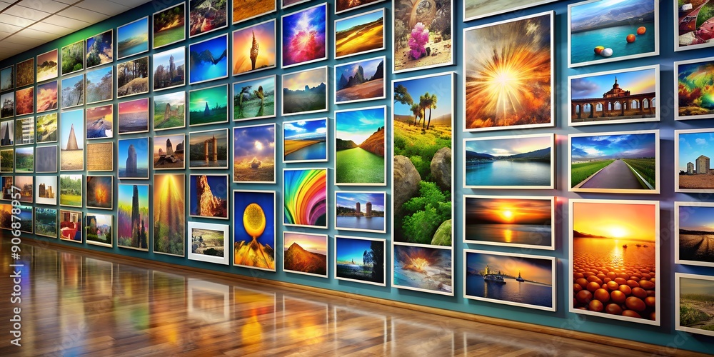 A picture on a wall informative Vibrant engaging AI Generative A picture on a wall informative Vibrant engaging AI Generative