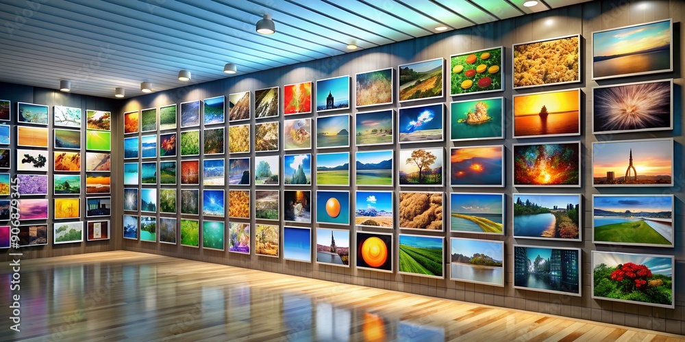A picture on a wall informative Vibrant engaging AI Generative A picture on a wall informative Vibrant engaging AI Generative