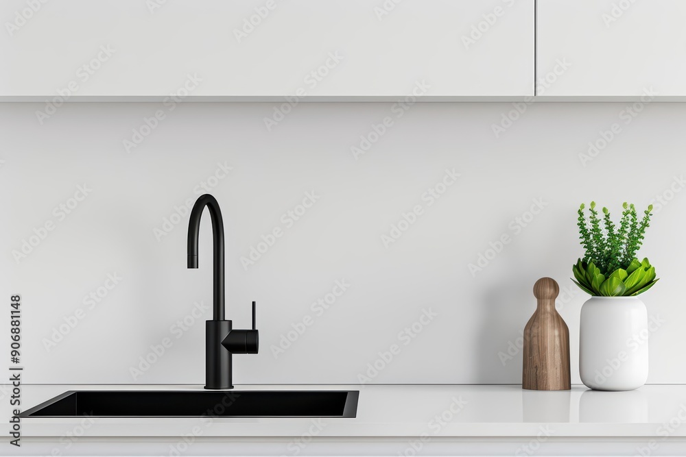 A supernatural scene of home contemporary interior sleek decor where clean lines and modern materials create a minimalist and stylish living space