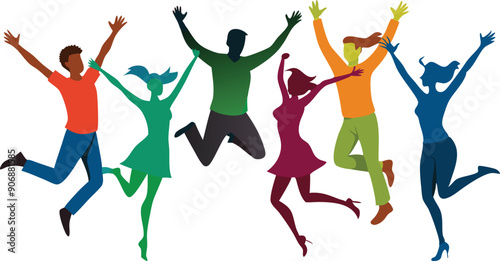 people dancing in the crowd