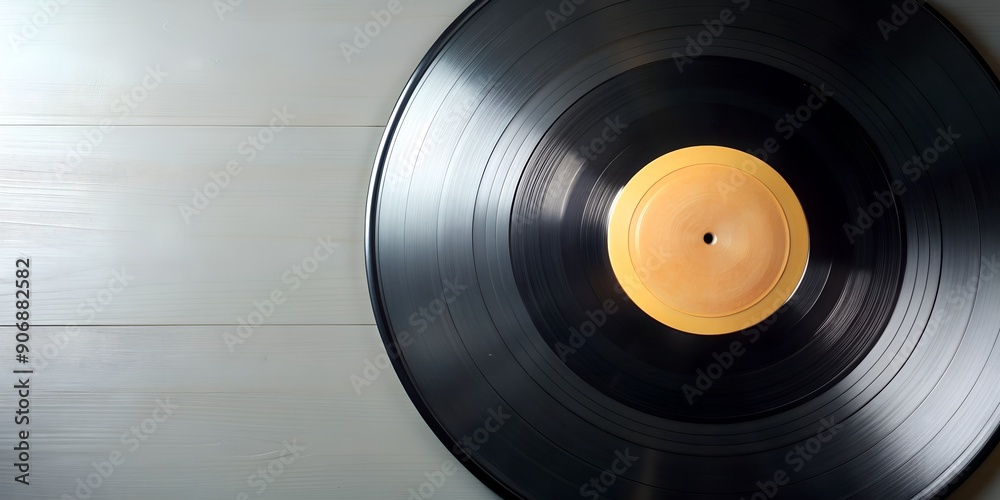 Fototapeta premium Schallplatte Vinyl Schellack Vinylscheibe Scheibe Platte Generative AI