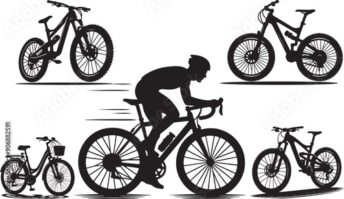 bicycle  vector silhouette