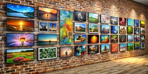 A picture on a wall informative Vibrant engaging Generative AI