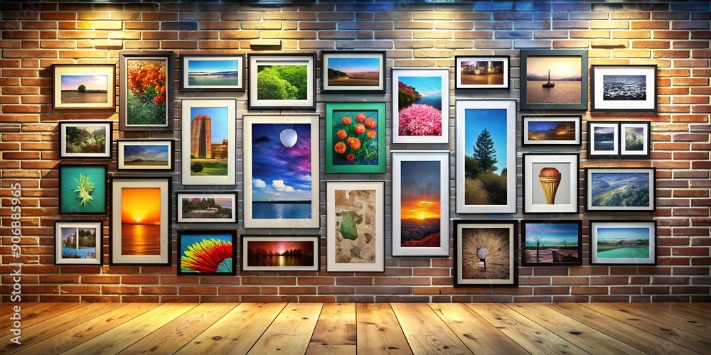 A picture on a wall informative Vibrant engaging AI Generative A picture on a wall informative Vibrant engaging AI Generative
