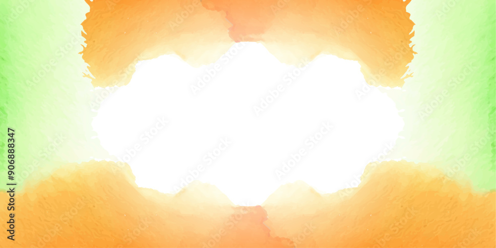 Fototapeta premium tricolor independence day background, watercolor, india, republic vector file
