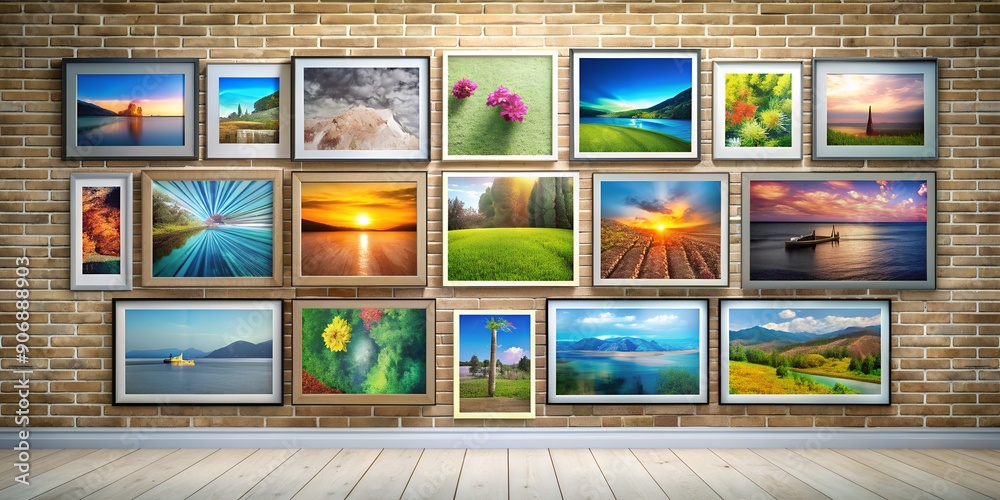 A picture on a wall informative Vibrant engaging AI Generative A picture on a wall informative Vibrant engaging AI Generative