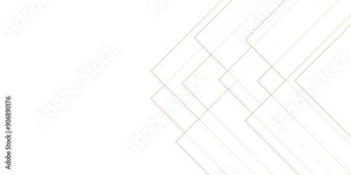 Abstract industrial Design random lines golden on white background.Geometric seamless minimalist pattern with straight lines design.luxury gold geometric random chaotic lines.squares and triangle line