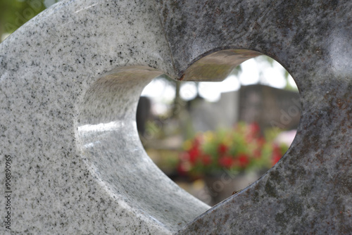 friedhof, grabdekoration photo