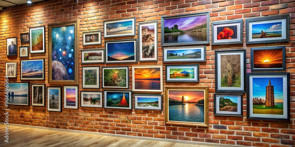 A picture on a wall informative Vibrant engaging AI Generative A picture on a wall informative Vibrant engaging AI Generative