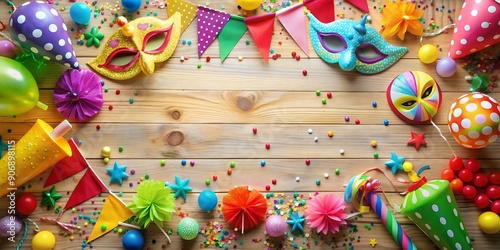 Party Fete Karneval Geburtstag  Dekoration Generative By AI © boxcs