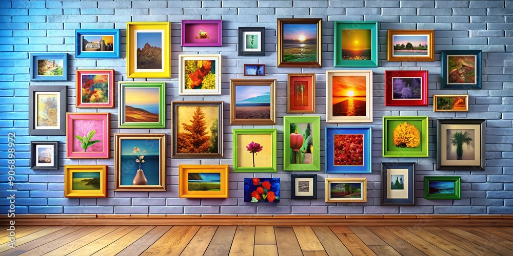 A picture on a wall informative Vibrant engaging Generative AI A picture on a wall informative Vibrant engaging Generative AI