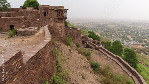 India, Madhya Pradesh, Shivpuri, Ruin Fortress of Ancient 10th Century Fort, it was Built by Kachwaha Rajput.  photo