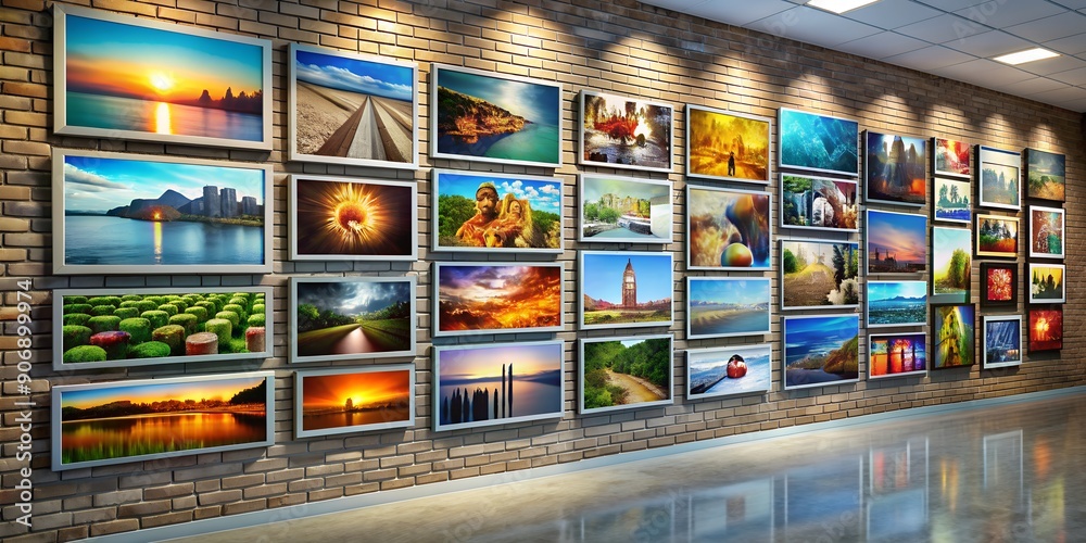 A picture on a wall informative Vibrant engaging AI Generative A picture on a wall informative Vibrant engaging AI Generative