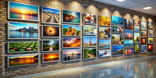 Wallpaper Mural A picture on a wall informative Vibrant engaging AI Generative Torontodigital.ca