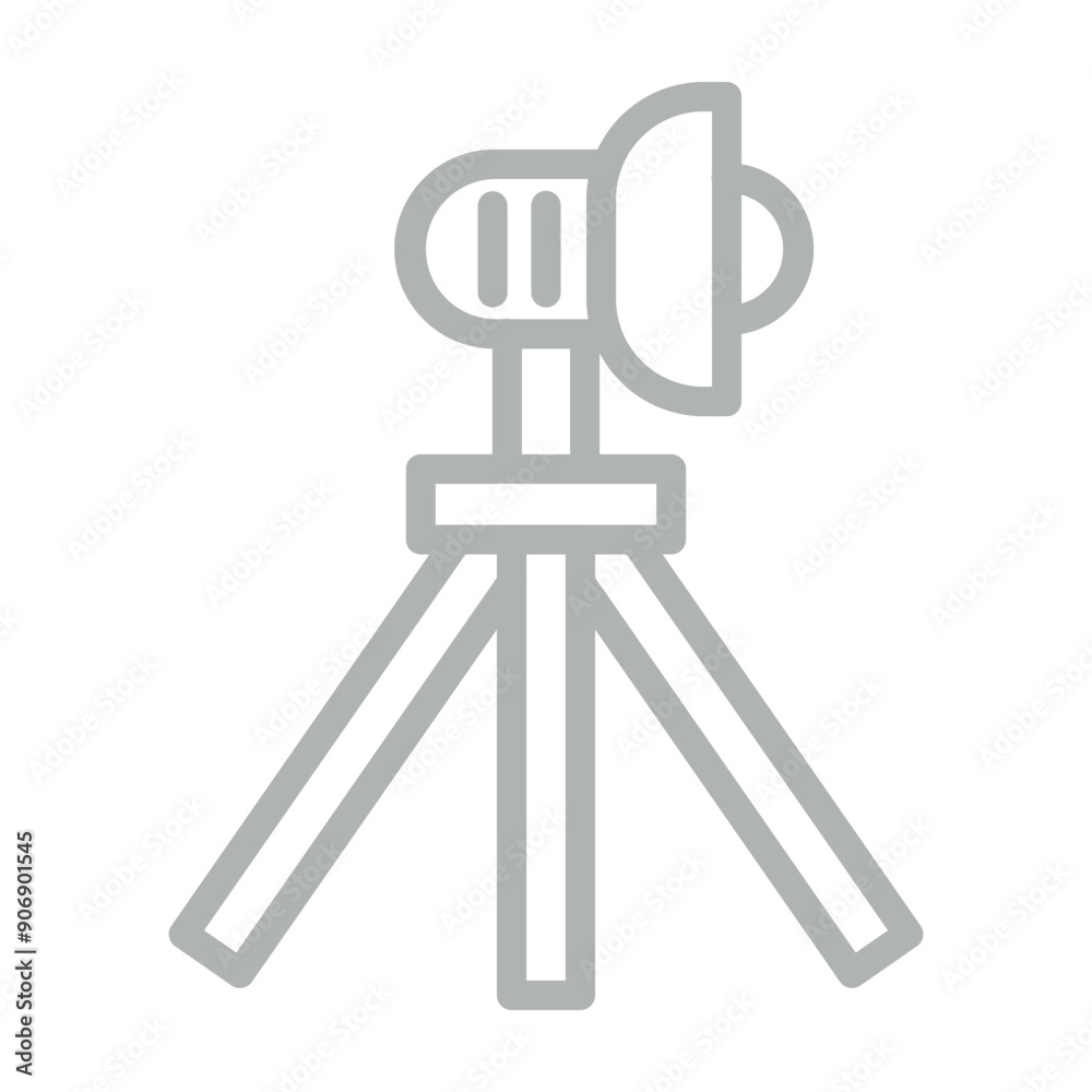 Studio lighting Vector Line Grey Icon Design Studio lighting Vector Line Grey Icon Design
