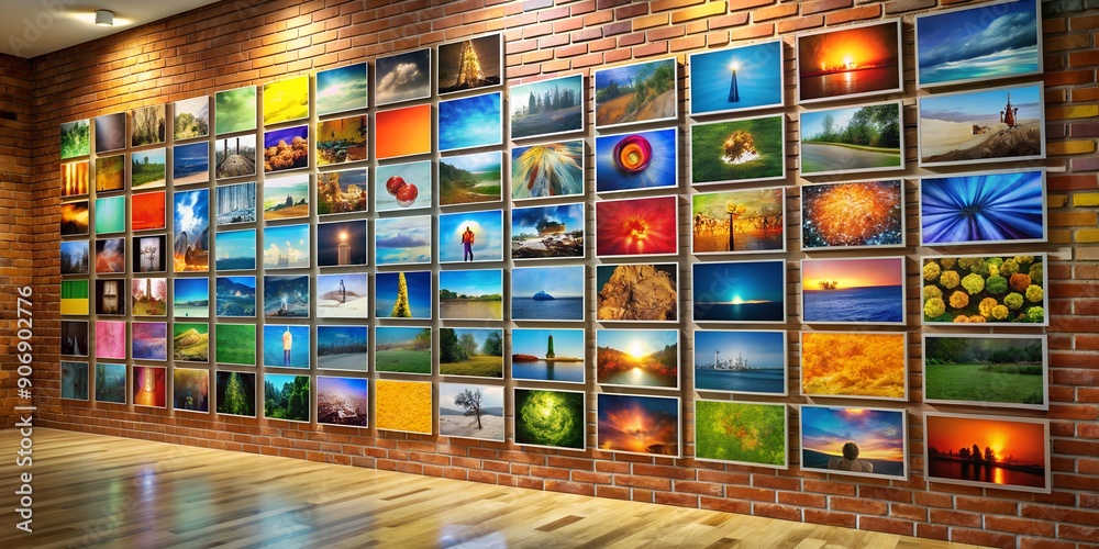 A picture on a wall informative Vibrant engaging Generative AI A picture on a wall informative Vibrant engaging Generative AI