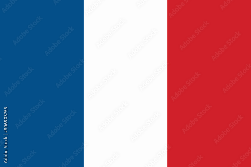 The flag of France. Flag icon. A rectangular flag. Vector illustration. The flag of France. Flag icon. A rectangular flag. Vector illustration.