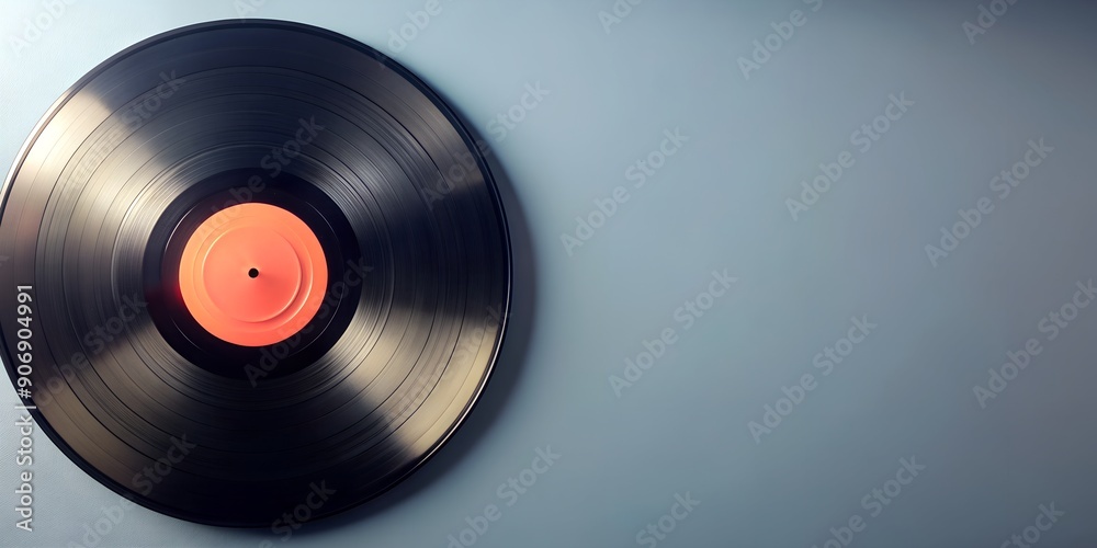Fototapeta premium Schallplatte Vinyl Schellack Vinylscheibe Scheibe Platte Generative AI