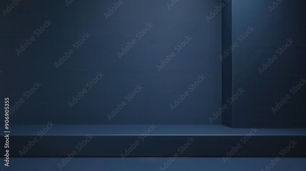 Modern Minimalist Dark Blue Background for Product Display and Branding Modern Minimalist Dark Blue Background for Product Display and Branding