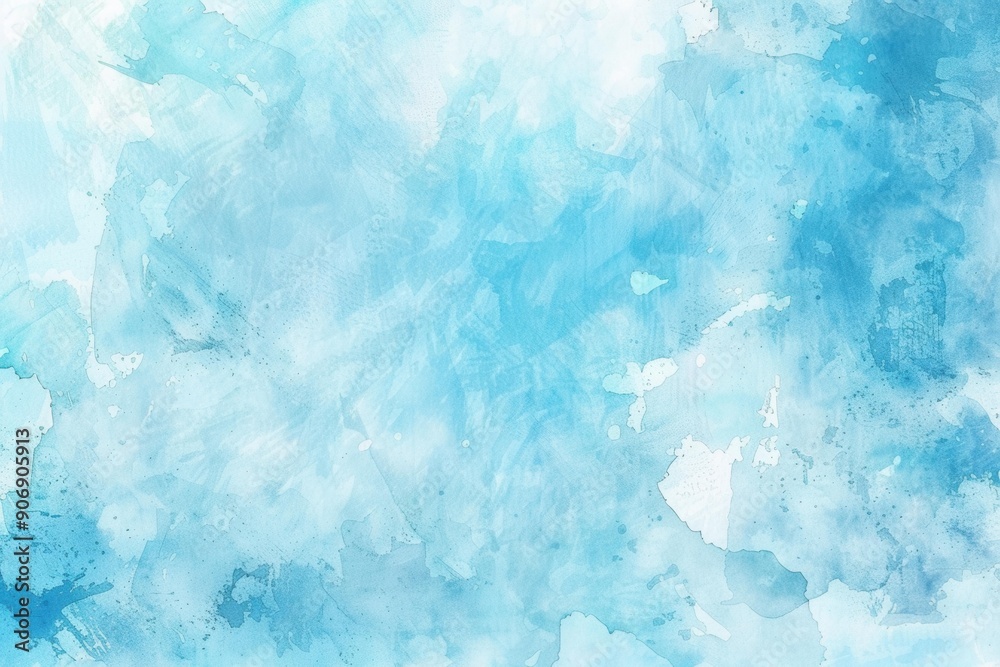 Abstract Blue Watercolor Background