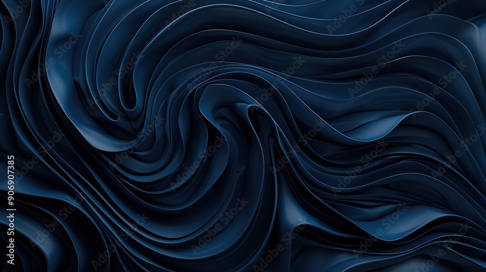 Abstract Dark Blue Swirling Pattern Abstract Dark Blue Swirling Pattern