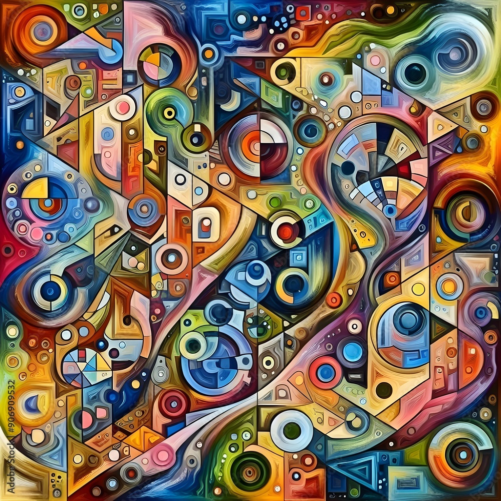 Abstract Geometric Art Burst Abstract Geometric Art Burst