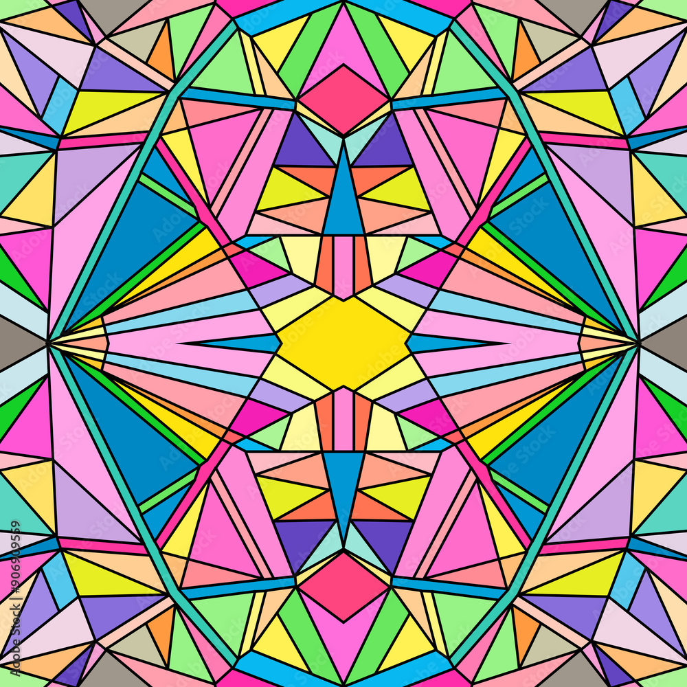 Cybernetic Symmetry: A Futuristic Geometric Abstract Background for Modern Design Cybernetic Symmetry: A Futuristic Geometric Abstract Background for Modern Design