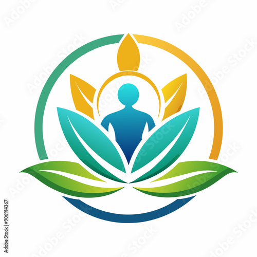 Realistic Body Massage Logo Vector Art - Modern Relaxation & Wellness Design