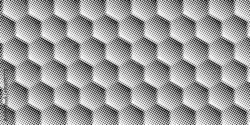 hexagon background halftone pattern gradient vector illustration isolated on white