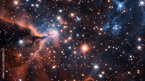 star cluster pattern wallpaper