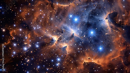 star cluster pattern wallpaper