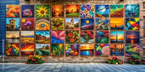 A picture on a wall informative Vibrant engaging AI-Generated Content