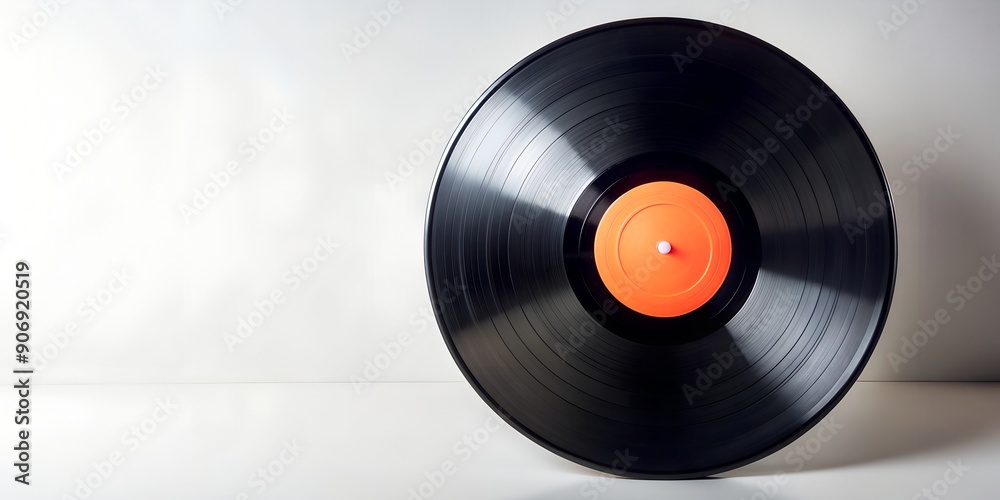 Obraz premium Schallplatte Vinyl Schellack Vinylscheibe Scheibe Platte AI-Created Content