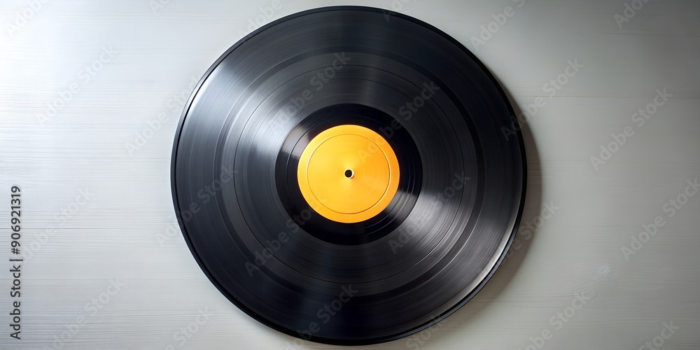 Obraz premium Schallplatte Vinyl Schellack Vinylscheibe Scheibe Platte AI Generative
