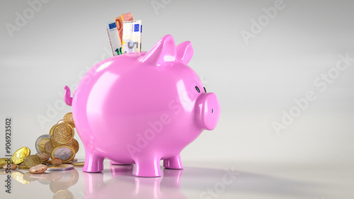 Obraz na płótnie Pinke Sparschweine w salonie